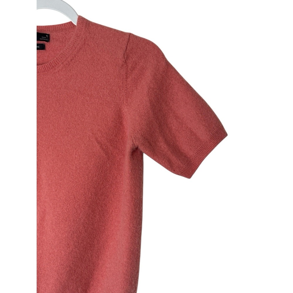 M&S AUTOGRAPH Top‎ Women 16 Medium 100% Cashmere Short Sleeve Knitted Corpcore - Picture 10 of 10
